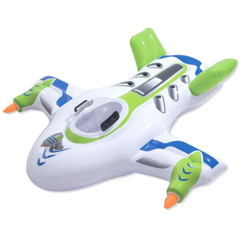 Inflatable Water Jet Swimming Rings Kid Floating Pool Beach Air Cushion Bed