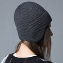 Warm Headset Beanie with Mic Removable 5.0 Bluetooth-Compatible Cap (Gray) Newly