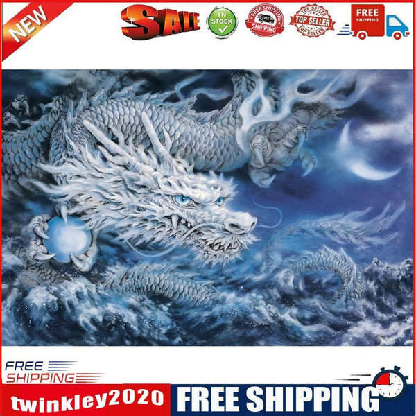 Oil Painting By Numbers Kit Frameless DIY Dragon Hand Painted Art Canvas