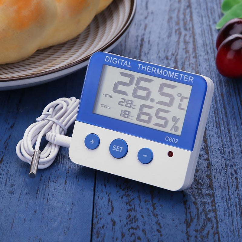 Waterproof LCD Thermometer Hygrometer Humidity Indoor Temperature Meter