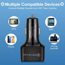 6 USB Phone Car Charger Adapter QC 3.0 LED Display Fast Charging Car Accessorie`