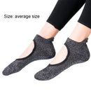 Women Yoga Socks Non-Slip Quick-Dry Backless Ballet Pilates Socks (Black) Newly