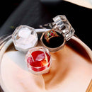 Crystal Beautiful Ring Organizer Display Case Earring Storage Jewelry Box