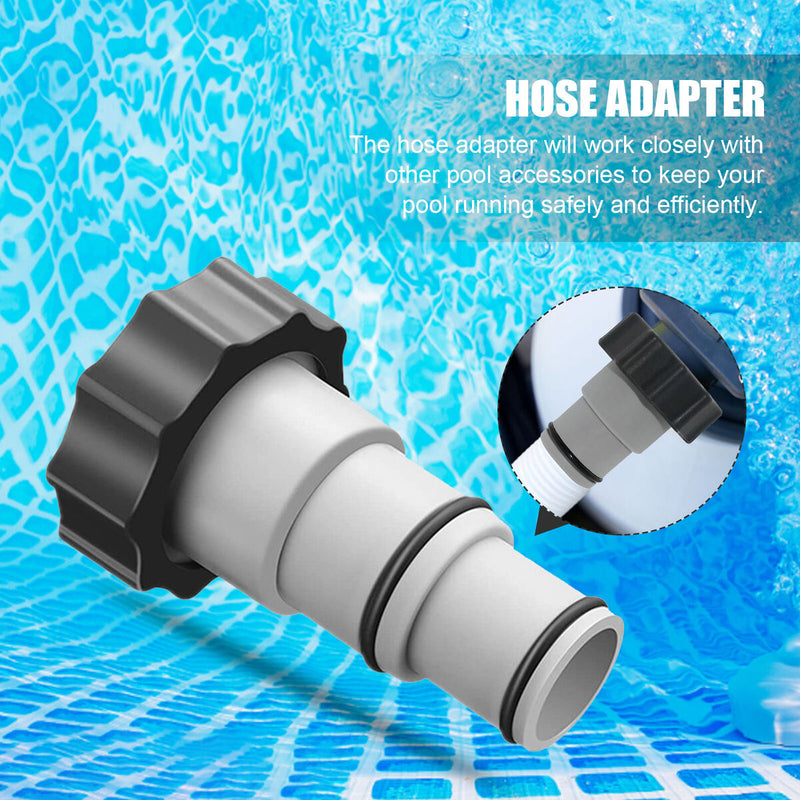 Garden Hose Conversion Adapter - Waterproof 1.25" to 1.5" Hose Connect Accessory