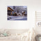 DIY Paint By Number Kit Snow Carriage Scenery No Frame for Home Decoration