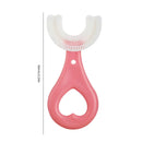 Kids U-Shaped Toothbrush Food Grade Soft Silicone Brush Head Massage Toothbrush
