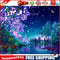 Painting By Numbers Kit DIY Night Scene Hand Painted Canvas Oil Art Picture