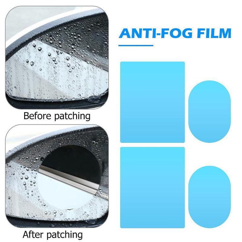 4pcs Clear Car Rearview Mirror Protective Films Window Anti Fog Rainproof F
