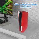 Silicone Dustproof Protective Housing Cover for PS5 (Optical Drive Red) Newly