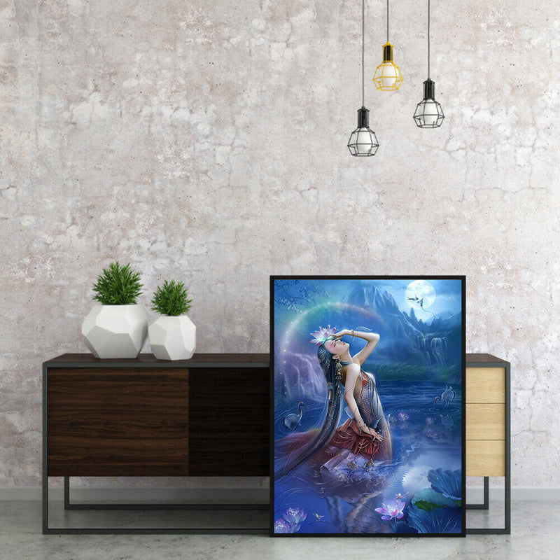 Elf Girl Frameless DIY Oil Paint by Numbers Kit Picture Coloring Art (X70)