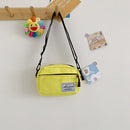 Fashion Women Canvas Patchwork Crossbody Phone Bag Mini Handbags (Yellow)