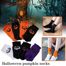 Unisex Funny Socks Autumn And Winter Women Pumpkin Halloween Stockings 8 Pairs,