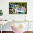 5D Full Square Diamond Painting DIY Waterfall Cross Stitch Christmas Needlework