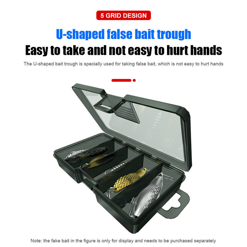 Fishing Spoon Hooks Lures Bait Storage Trays Box Fishing Tackle Container Cas
