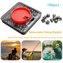 100 Pack Tungsten Sinkers Weights for Carp Fishing Tackle Tool Accessories Newly
