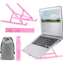 Foldable Laptop PC Stand Notebook Adjustable Riser Cooling Bracket (Pink) Newly