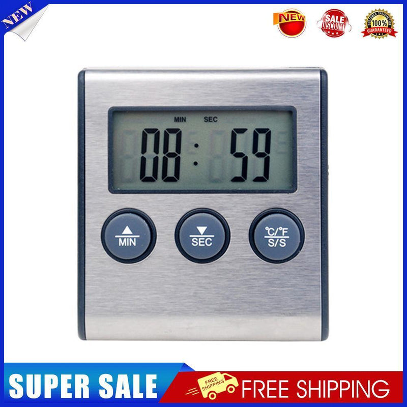 Kitchen Cooking Digital BBQ Meat Thermometer Grill Stainless Steel Probe