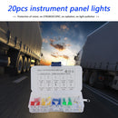 20pcs T5 T10 LED Bulbs Wedge Bulbs for Car Dash Gauge Instrument Cluster Light