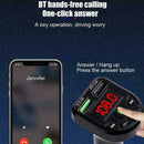 Bluetooth USB Car Charger For Mobile Phone Fast Charging V0X1 Holder L6C0 P1E0