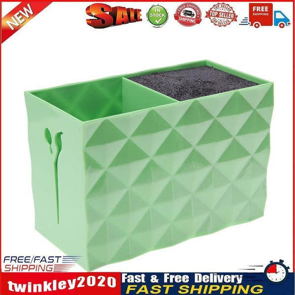 Hairdressing Scissors Holder Stand Salon Hair Clips Comb Holder (Green) Newly