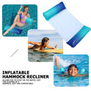 Foldable Floating Row Water Hammock Outdoor Inflatable Lounger (Gradient)