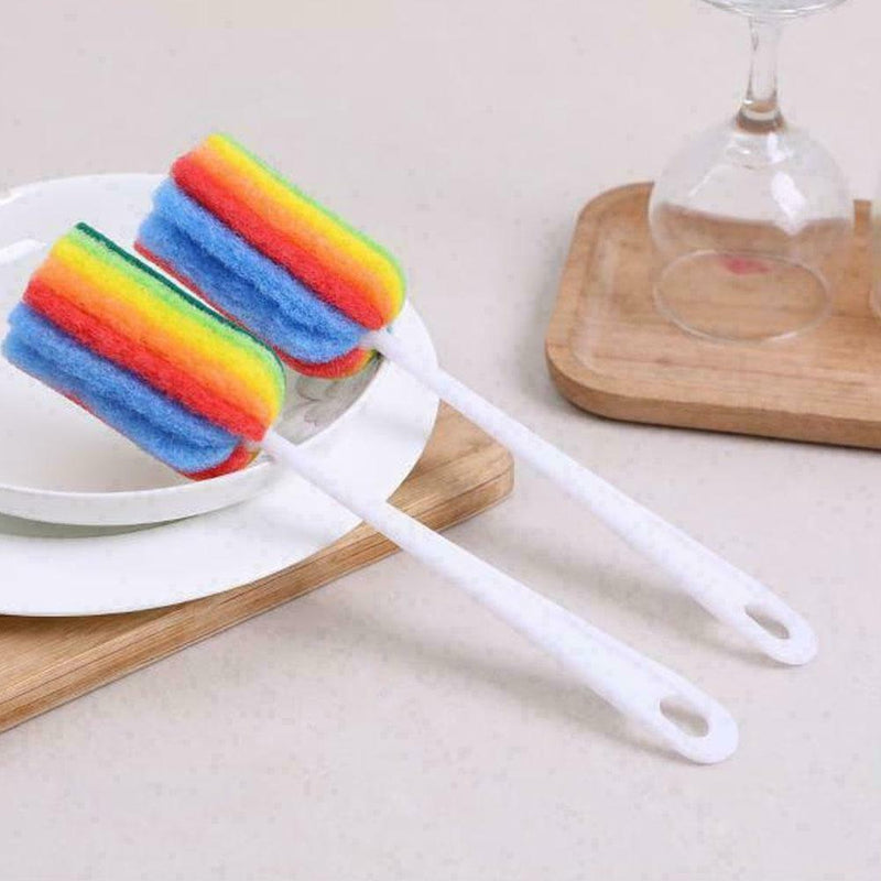 1* Bottle Sponge Brush Cleaner Kitchen Tool For Coffe Tea Cup CleaningA2X7 I7D6