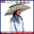 Portable Adjustable Fishing Sunshade Headwear Umbrella Hat for Camping Hiking