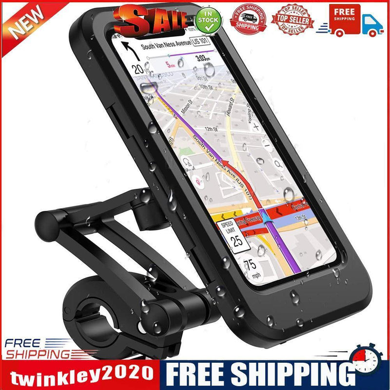 Bicycle Mobile Phone Holder 360 Degree Rotatable Waterproof Fixed Bracket