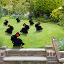 Acrylic Hollow Easter Bunny Ornaments Backyard Lawn Stake Yard Decor (F) Newly