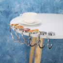5pcs Zinc Alloy Rhinestone Folding Table Edge Handbag Hook Hanger (KD17)