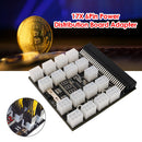 12V ATX 17x 6Pin Power Supply Breakout Board Adapter Converter for ETH BTC Miner