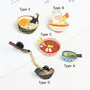 Enamel Clothes Alloy Lamb Pattern Eggs Ramen Brooch Pin For Women|Girls|Kids