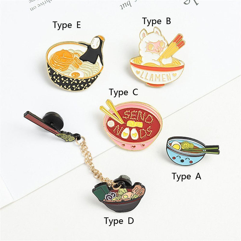 Enamel Clothes Alloy Lamb Pattern Eggs Ramen Brooch Pin For Women|Girls|Kids