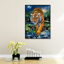 Full Round Drill DIY Diamond Painting 5D Rhinestone Butterfly Tiger Drawing Kit