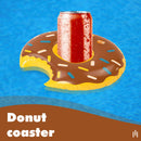 Inflatable Drink Cup Holder Donut Beverage Glass Floating Pool Party Coasters