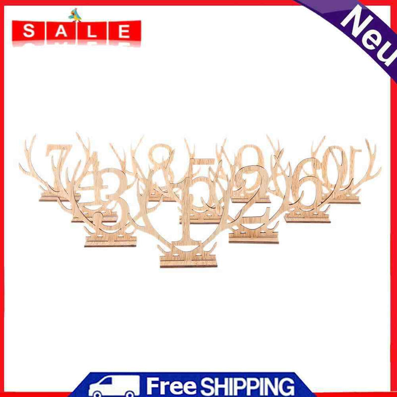 20pcs 1-20 Wooden Table Number Holder for Wedding Decoration Party Seat