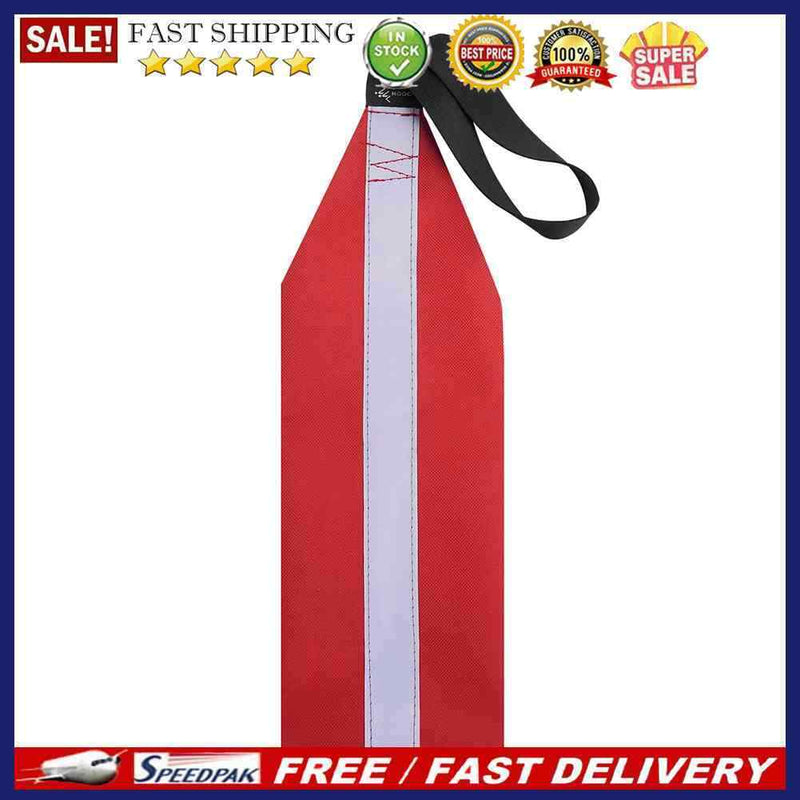 Red Safety Travel Flag for Kayak Canoes Towing Warning Flag Fishing Boat Fl