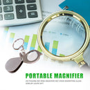 Portable 15X Folding Key Ring Magnifier Key Chain Magnifying Glass Loupe Newly