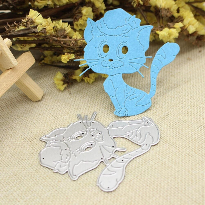 Metal Embossing Cutting Die Decoration Cut Cat Paper Crafts Photo Album DIY