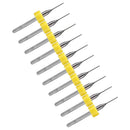 10pcs Circuit Board PCB Drill Bits Tungsten Steel Twist Drill Bits (0.7mm) Newly