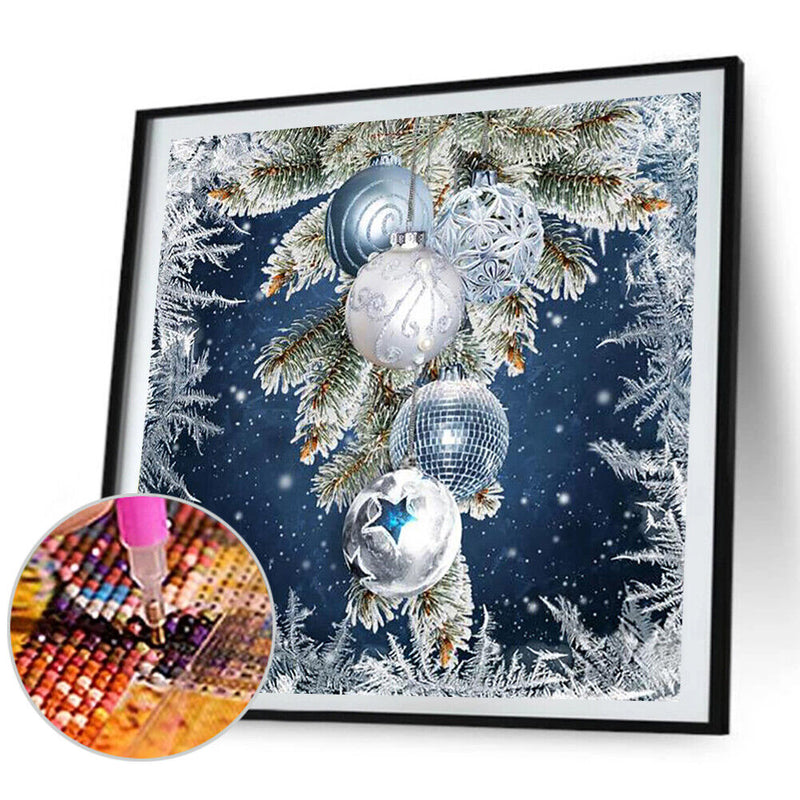 5D Diamond Painting Kit Christmas Snowball Full Round Drill Rhinestone DIY