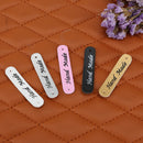 20pcs PU Leather Keywords Sewing - On Clothing Branded Clothes for Jeans Ta
