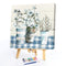 Ink Blue Flower Oil Paint By Numbers Kit DIY Acrylic Painting Wall Art Picture