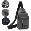 Business Casual Oxford Shoulder Pack Pocket Bag Sling Backpack Chest Bag