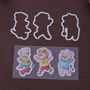 Clear Play Bear Silicone Stamp + Punch Molds Stencil Craft Scrapbook