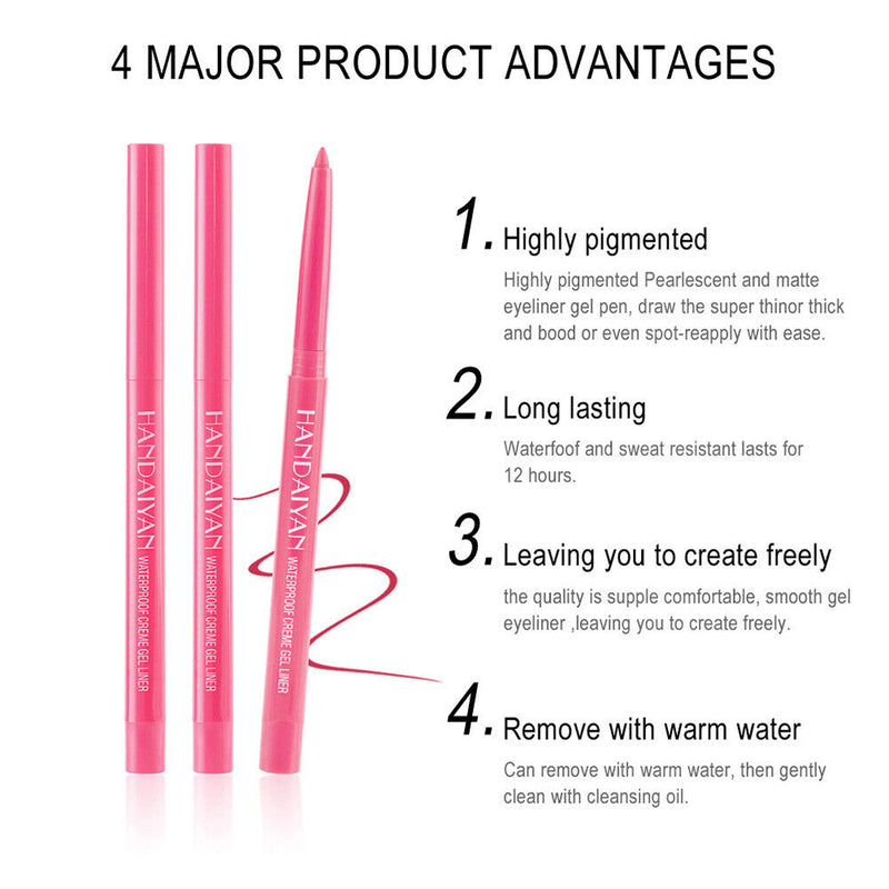 20pcs Colorful Eyeliner Gel Quick Dry Long Lasting Eyes Makeup Waterproof S