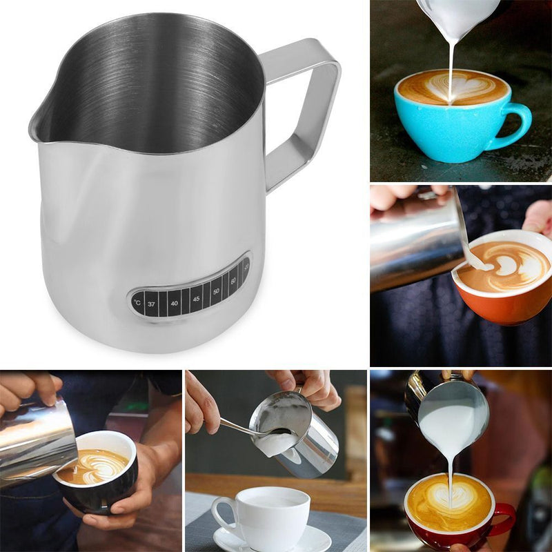 Display Steaming Pitchers Milk Frothing Pitcher 600ml/20oz Stainless Steel