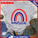 Independence Day Rainbow Tea (Light Grey L) T-Shirt