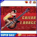 Retro Guitar Metal Plate Painting for Bar Pub Tin Plaques Wall Art Sign