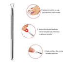 Nail Polish Remover Stick Rod Set Nail Gel Cleaner Dual-ended Cuticle Pusher